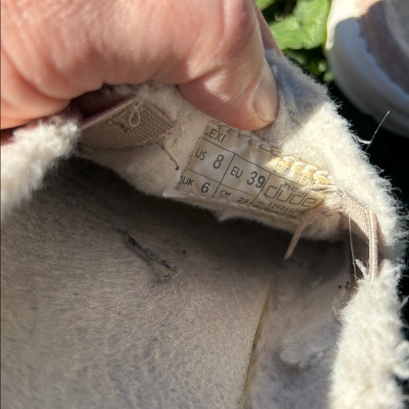 Hey Dude Lexi Slip On Mules Shoes Faux Fur 
Sparkling Pink Gold Women’s Size 8 - Picture 11 of 15